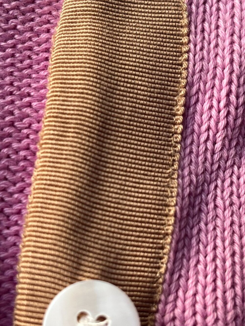 The Great The Tiny Cardigan pink tan Lilac Blossom button up - Picture 10 of 10